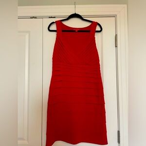 New York and company red cocktail dress